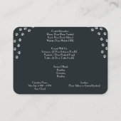 Gepersonaliseerd Visitekaartje voor Cattery Bengal Contactkaartje (Achterkant)