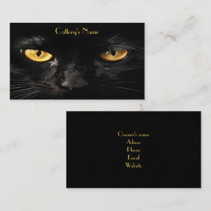 Gepersonaliseerd Visitekaartje voor Cattery Black