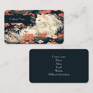 Gepersonaliseerd Visitekaartje voor Cattery Floral