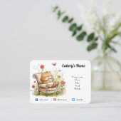 Gepersonaliseerd Visitekaartje voor Cattery Schatt (Staand voorkant)