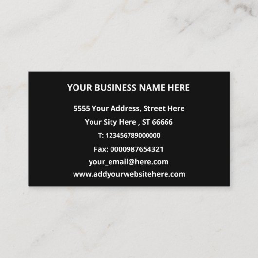 Gepersonaliseerd Visitekaartjes van uw kleuren en (Voorkant)