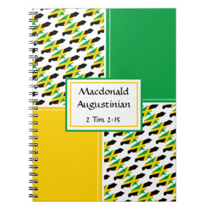 Gepersonaliseerd Vlag JAMAICA Schrift Notitieboek
