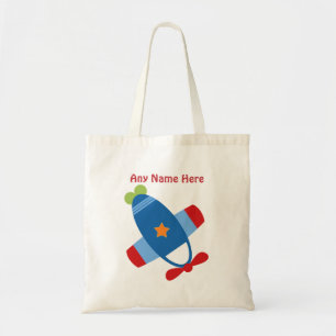 Gepersonaliseerd Vliegtuig die het Canvas tas van