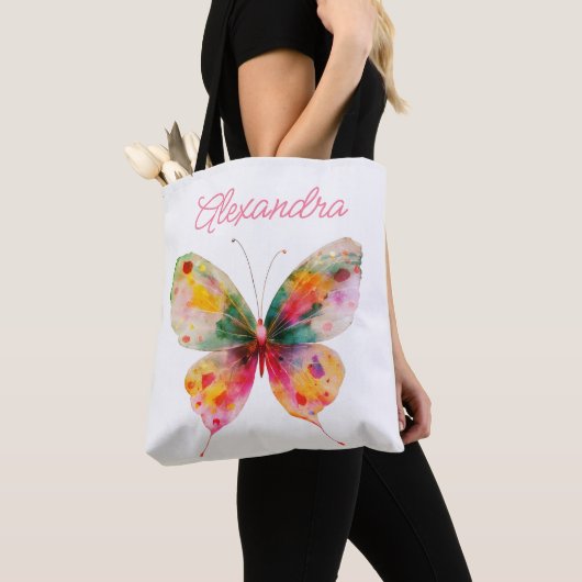 Gepersonaliseerd vlinder tas (Dichtbij)