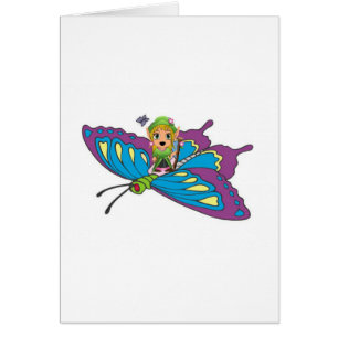 Gepersonaliseerd vlindermeisje