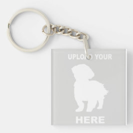 Gepersonaliseerd Voeg je eigen Cavachon Dog Foto t Sleutelhanger