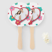 Gepersonaliseerd Voeg je eigen foto toe | Handvent Handwaaier (Voorkant en achterkant)