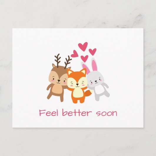 Gepersonaliseerd voel je snel beter briefkaart (Voorkant)