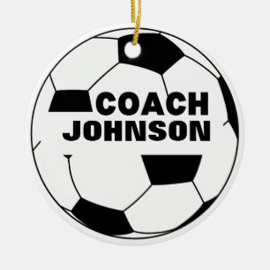 Gepersonaliseerd Voetbal Coach Ornament