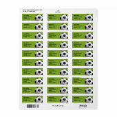 Gepersonaliseerd | VOETBAL Etiket (Full Sheet)