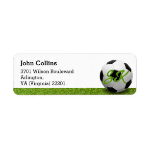 Gepersonaliseerd Voetbal Etiket