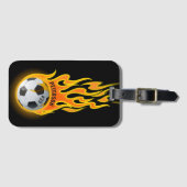 Gepersonaliseerd Voetbal in de Speler van het Team Bagagelabel (Voorkant (horizontaal))