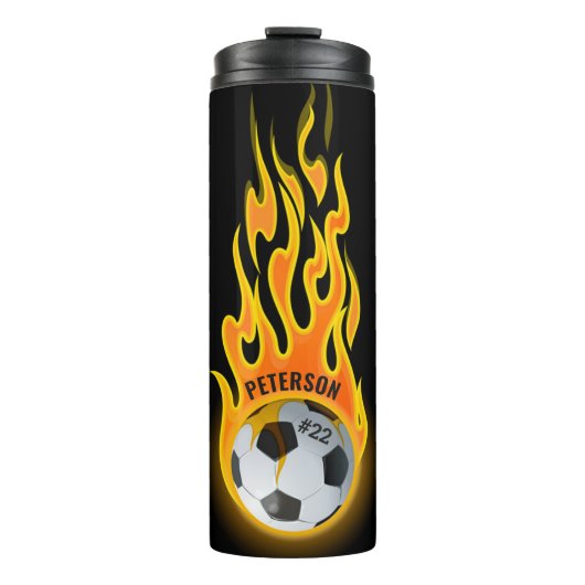 Gepersonaliseerd Voetbal in de Speler van het Team Thermosbeker (Voorkant)