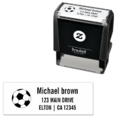 Gepersonaliseerd Voetbal logo Zelfinktende Stempel (In situ)