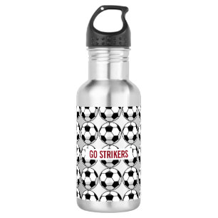 Gepersonaliseerd Voetbal met de Naam en het Aantal Waterfles