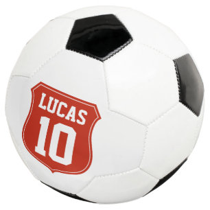 Gepersonaliseerd voetbal met jersey nummer of leef