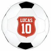 Gepersonaliseerd voetbal met jersey nummer of leef (Voorkant)