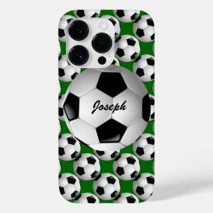 Gepersonaliseerd Voetbal op Football Patroon Case-Mate iPhone 14 Pro Hoesje