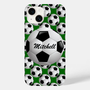 Gepersonaliseerd Voetbal op het Patroon van het Case-Mate iPhone 14 Hoesje