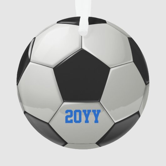 Gepersonaliseerd Voetbal Ornament (achterkant)