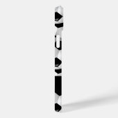 Gepersonaliseerd Voetbal Patroon zwart wit Case-Mate iPhone Case (Achterkant / Rechts)