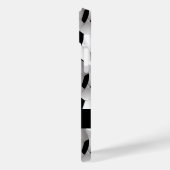 Gepersonaliseerd Voetbal Patroon zwart wit Case-Mate iPhone Case (Achterkant / Links)