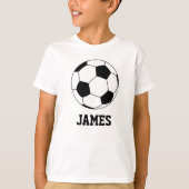 Gepersonaliseerd Voetbal White T-shirt (Voorkant)