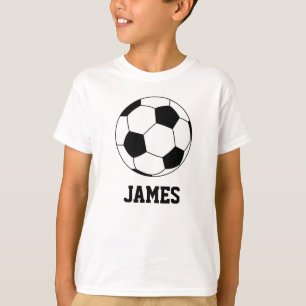 Gepersonaliseerd Voetbal White T-shirt