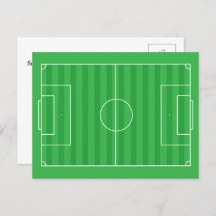 Gepersonaliseerd voetbalveld briefkaart
