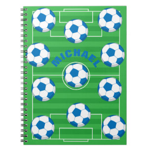Gepersonaliseerd voetbalveld notitieboek
