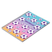 Gepersonaliseerd Voetbalveld Notitieboek (Linkerzijde)