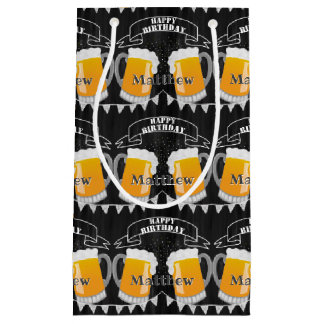 Gepersonaliseerd vogelkarton bier klein cadeauzakje