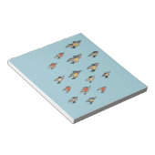 Gepersonaliseerd |  vogelontwerp notitieblok (Schuin)