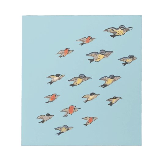 Gepersonaliseerd |  vogelontwerp notitieblok (Voorkant)