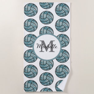 Gepersonaliseerd volleybal, cadeau voor volleybals strandlaken