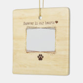 Gepersonaliseerd voor altijd in onze harten Pet Keramisch Ornament (Links)