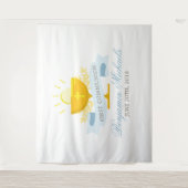 Gepersonaliseerd voor de eerste Heilige Communie Wandkleed (Voorkant)