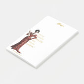 Gepersonaliseerd voor haar gedurfde sassy quote post-it® notes (Schuin)