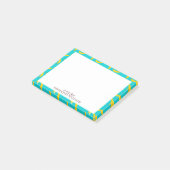 Gepersonaliseerd voor het Bananenpatroon Fun Banan Post-it® Notes (Schuin)