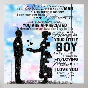 Gepersonaliseerd voor mam, stutt het Cadeau van de Poster