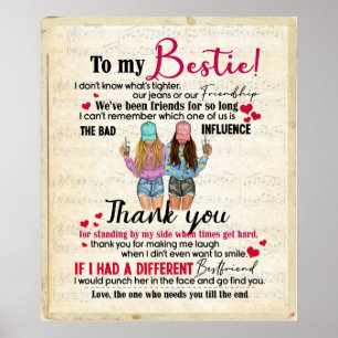 Gepersonaliseerd voor Mijn Bestie Poster