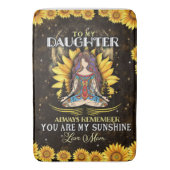 Gepersonaliseerd voor mijn dochter-liefde van mama badmat (Voorkant Verticaal)