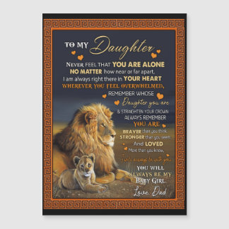 Gepersonaliseerd voor mijn dochter van papa,