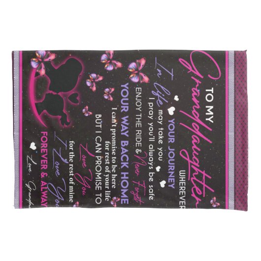 Gepersonaliseerd voor mijn kleindochter Butterfly  Kussensloop (Voorkant)