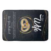 Gepersonaliseerd voor mijn vrouw | Paar Valentijn  Badmat (Voorkant)