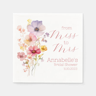 Gepersonaliseerd Vrijgezellenfeest Cocktail Wildfl Servet