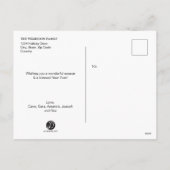 Gepersonaliseerd, vrolijk kerstfeest, alkboard, fo feestdagenkaart (Achterkant)