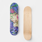 Gepersonaliseerd wandtekenbord skateboard (Voorkant)