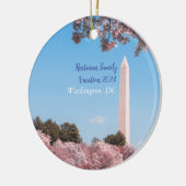 Gepersonaliseerd Washington Monument Vakantie Orna Keramisch Ornament (Links)