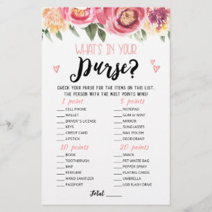 Gepersonaliseerd Wat zit er in je tas Hen Party sp